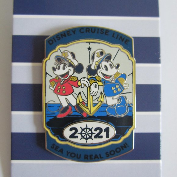 Disney Cruise Line 2021 See You Real Soon Mickey & Minnie Pin Trading - Picture 2 of 3